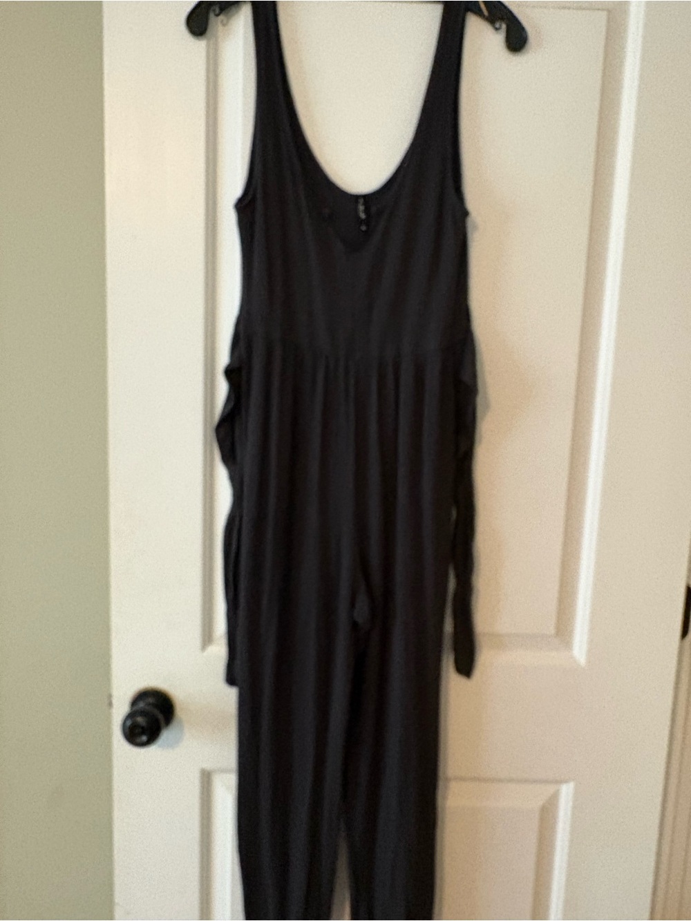 Urban Outfitters Black Sleeveless Scoop-Neck Jumpsuit